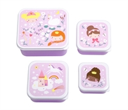 Lunch & snack box set - Princesses
